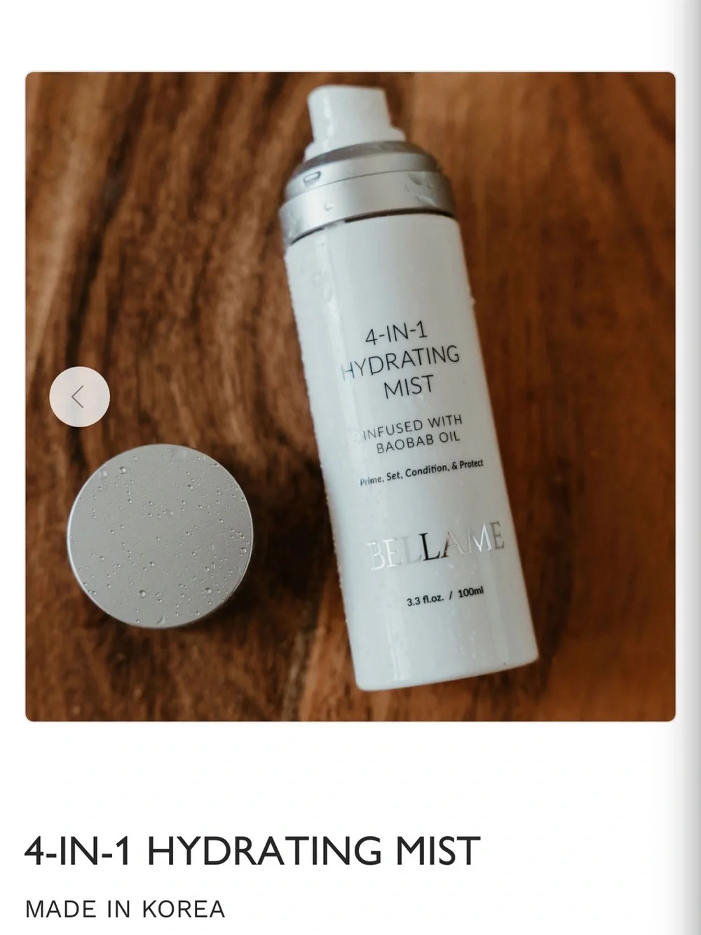 BELLAME BNIB 4-in-1 Hydrating Mist